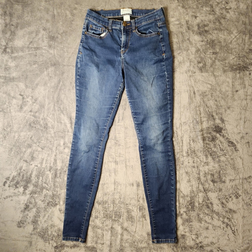 Mudd Legging Fit Skinny Jeans Blue Medium Wash Stretch Denim Womens 3